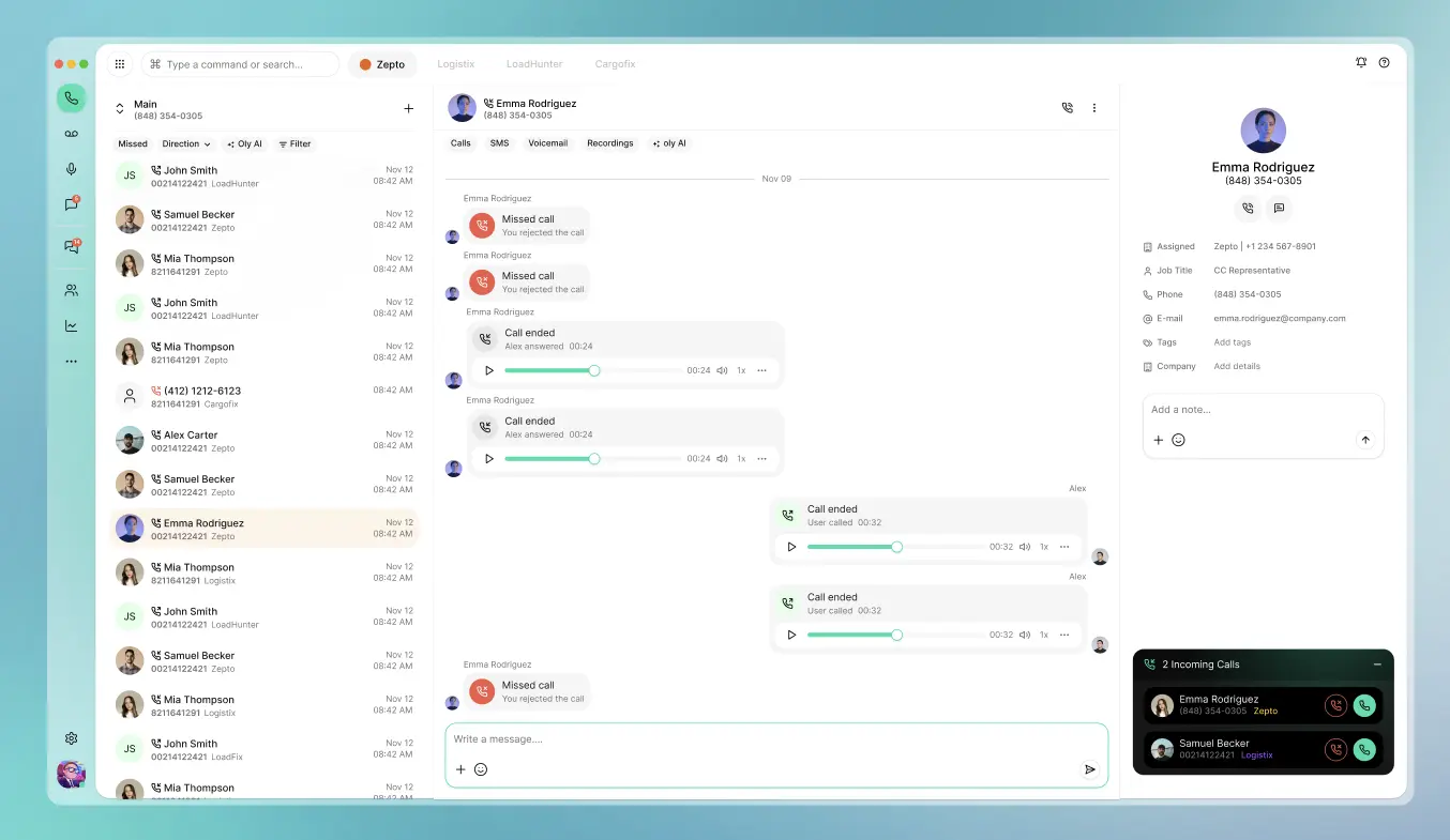 Vylo unified communications workspace